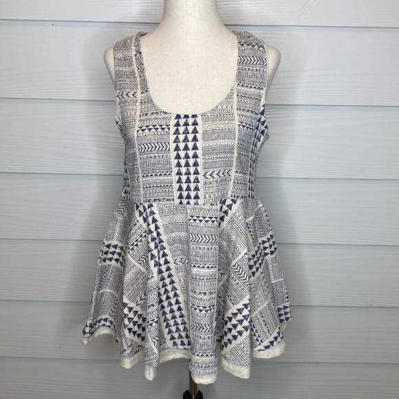 NWT RD & Koko Anthropologie peplum top, sz S - Picture 2 of 11